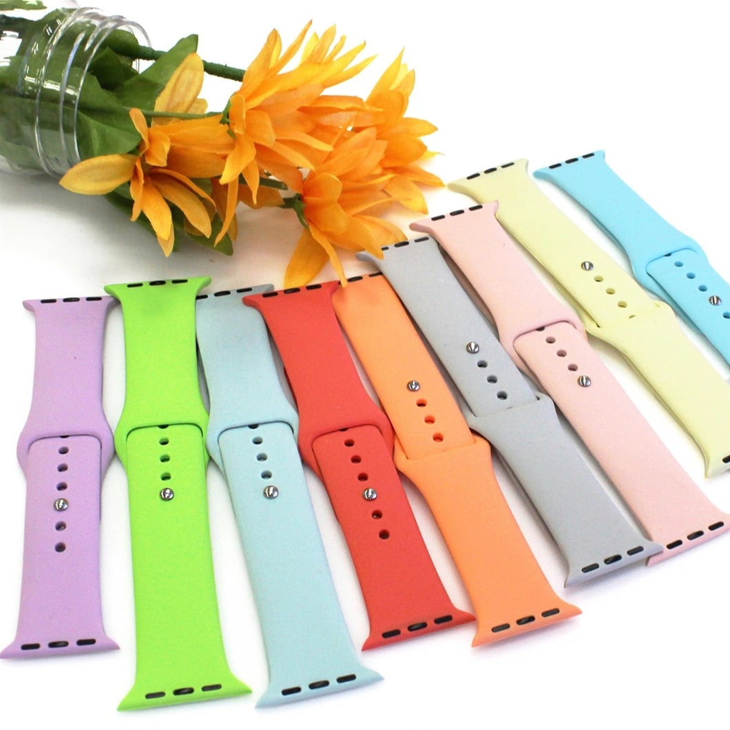 Solid Silicone Apple Watch Bands | Various | 38/40/41