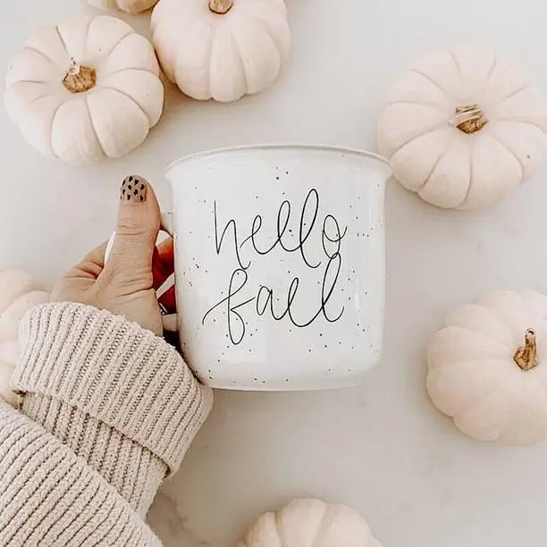 Hello Fall | Rustic Campfire Coffee Mug