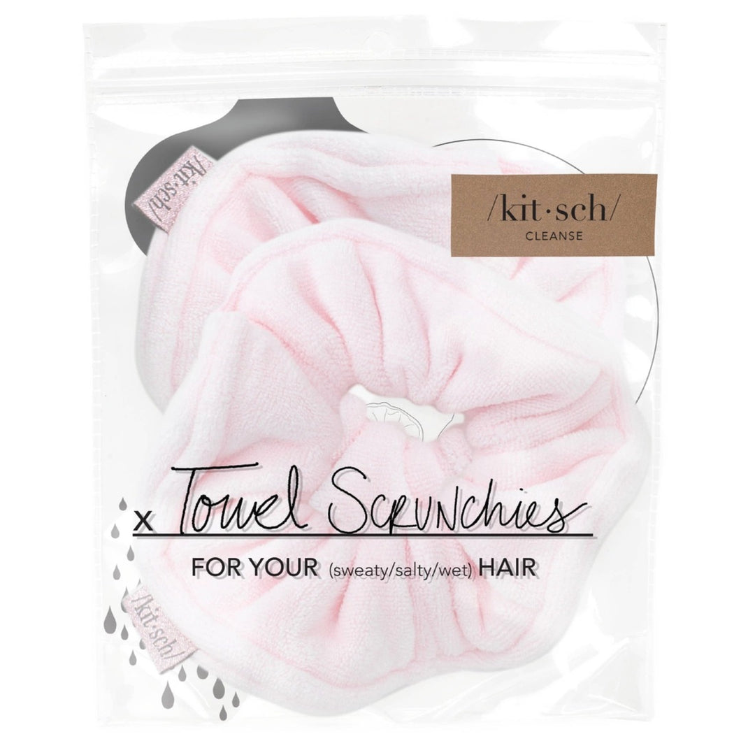 Kitsch | Microfiber Absorbent Towel Scrunchies | Blush