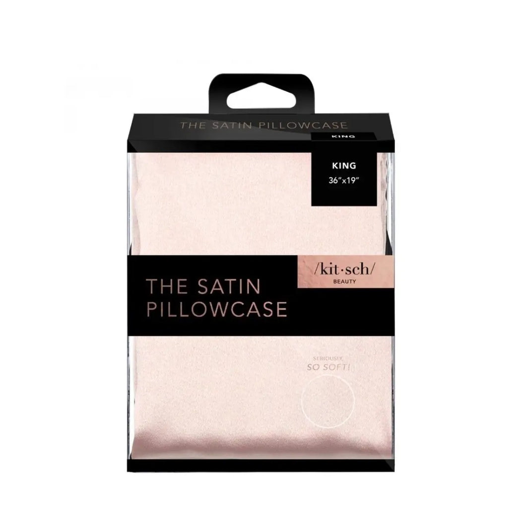 Kitsch | King Satin Pillowcase | Blush