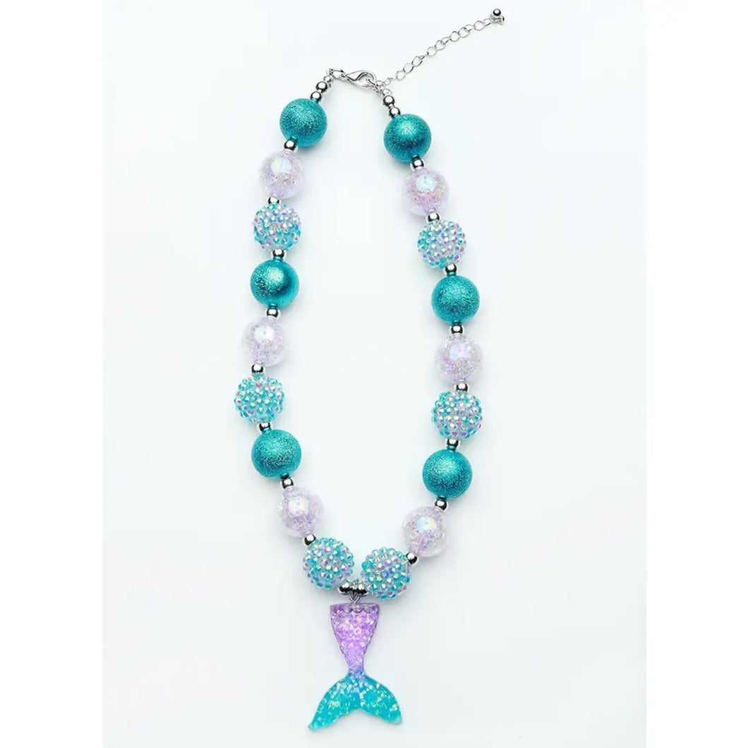 Mermaid Tail Necklace • Turquoise