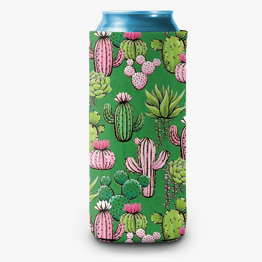 Pink Cactus | Slim Can Cooler