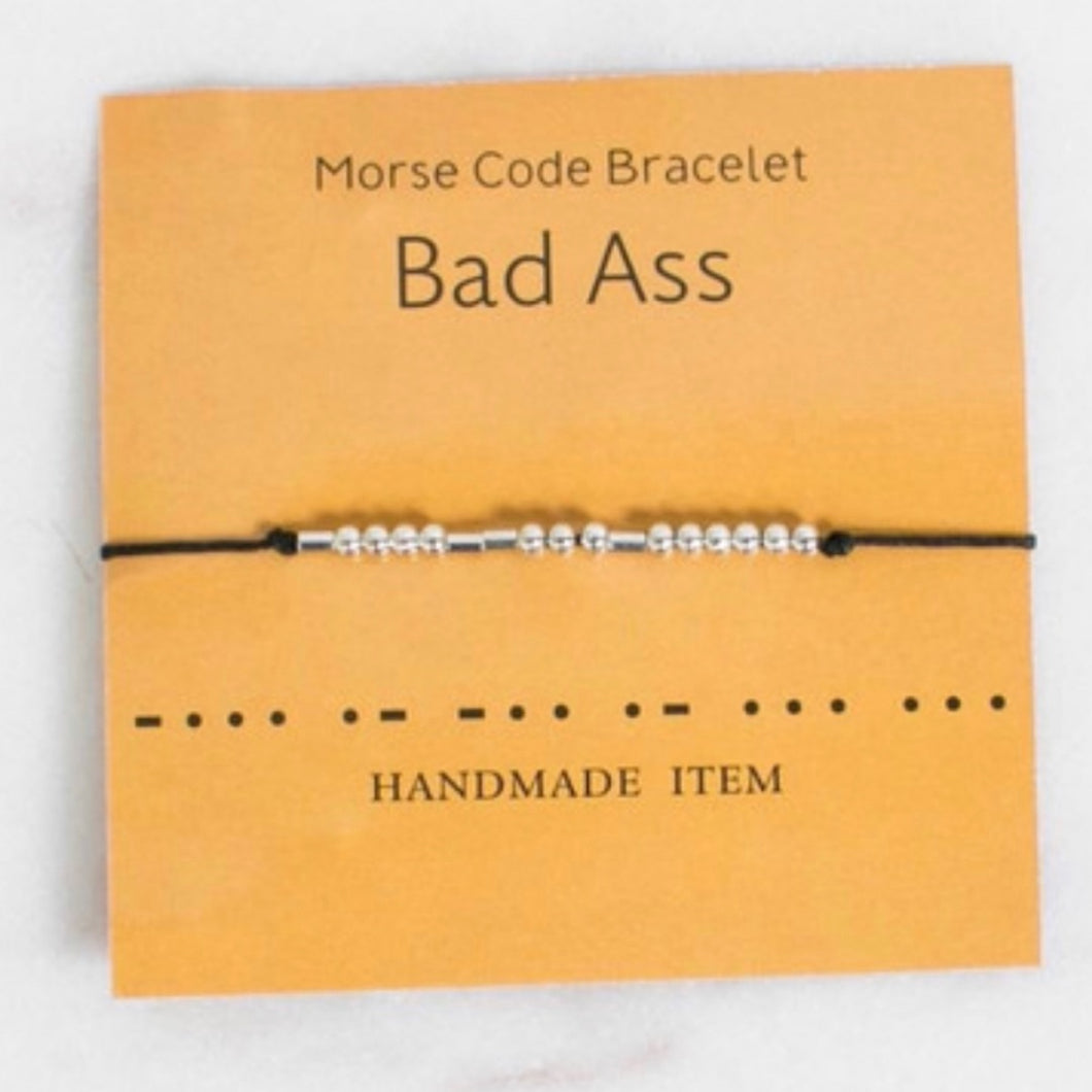 Morse Code Bracelet | Bad Ass