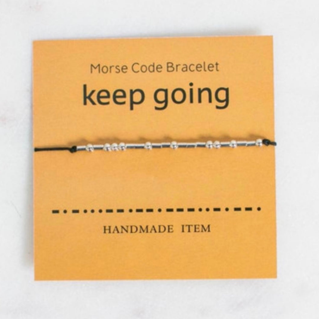 Morse Code Bracelet | Keep Going