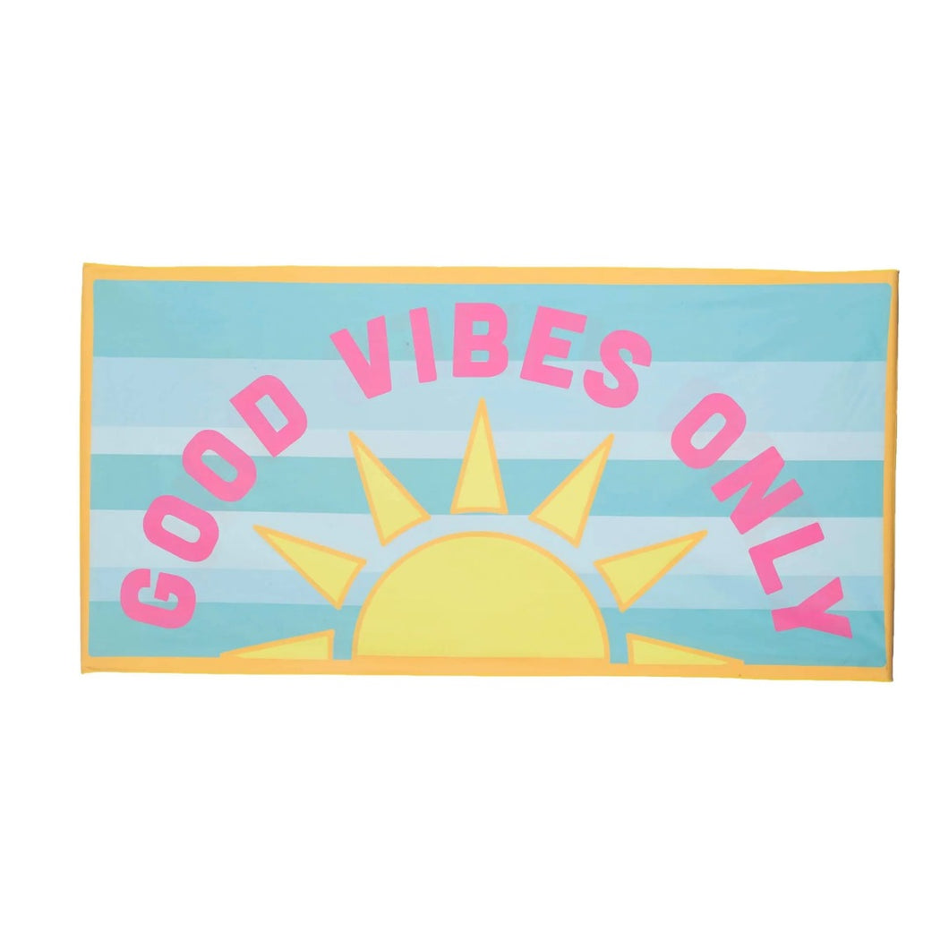 Good Vibes Only Quick Dry Beach Towel