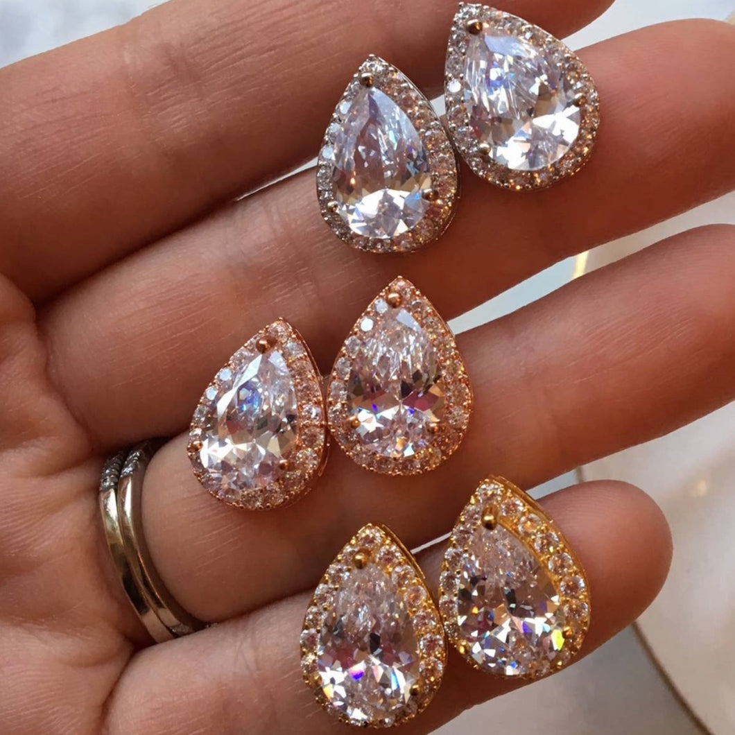 Crystal Teardrop Earrings