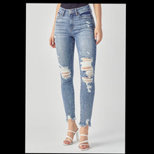 Load image into Gallery viewer, Risen Jeans | Mid Rise Distressed Skinny
