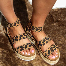 Load image into Gallery viewer, Soda | Wedge Sandal | Spring Leopard
