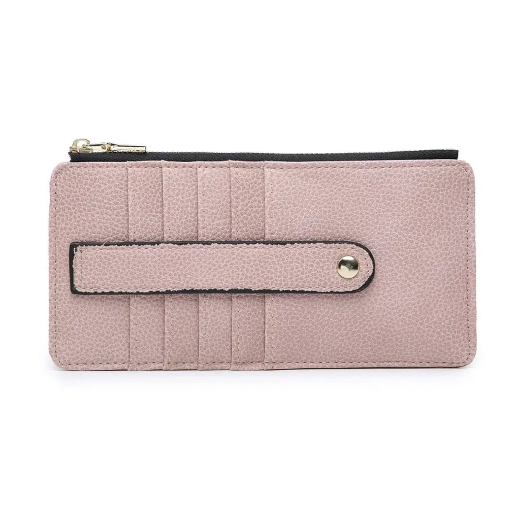 Light Pink | Saige Slim Card Holder Wallet