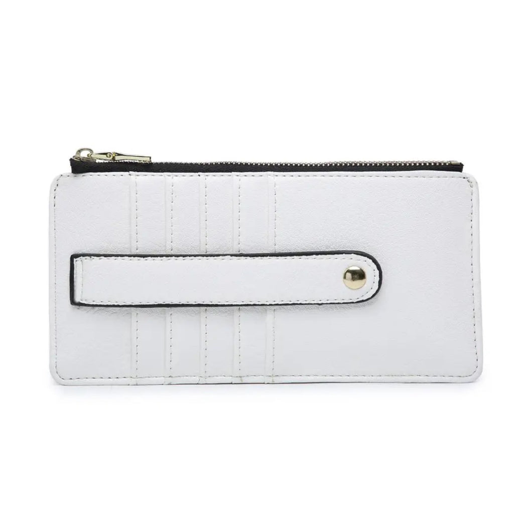 White | Slim Card Holder Wallet