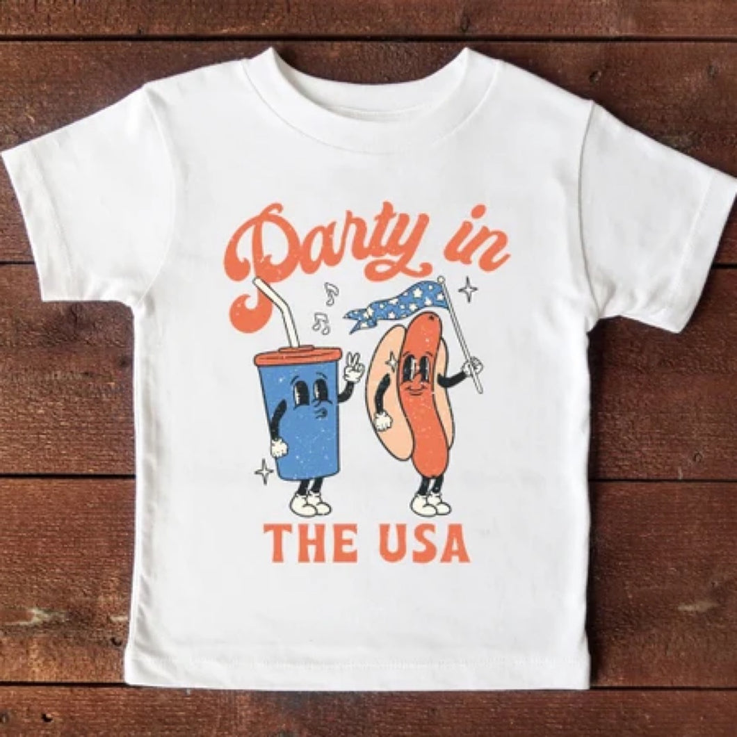 Youth Party In The USA Tee | White