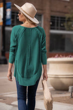 Load image into Gallery viewer, Ribbed Thermal Knit Top | Dark Teal
