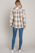 Load image into Gallery viewer, Oversized Plaid Flannel Shacket | Mocha Multi
