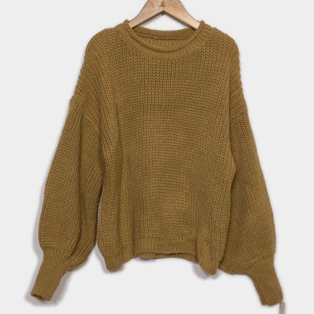 Girls | Knit Sweater | Mustard