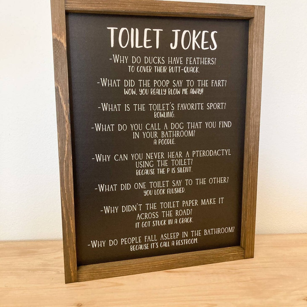 Toilet Jokes Sign | 13 x 17