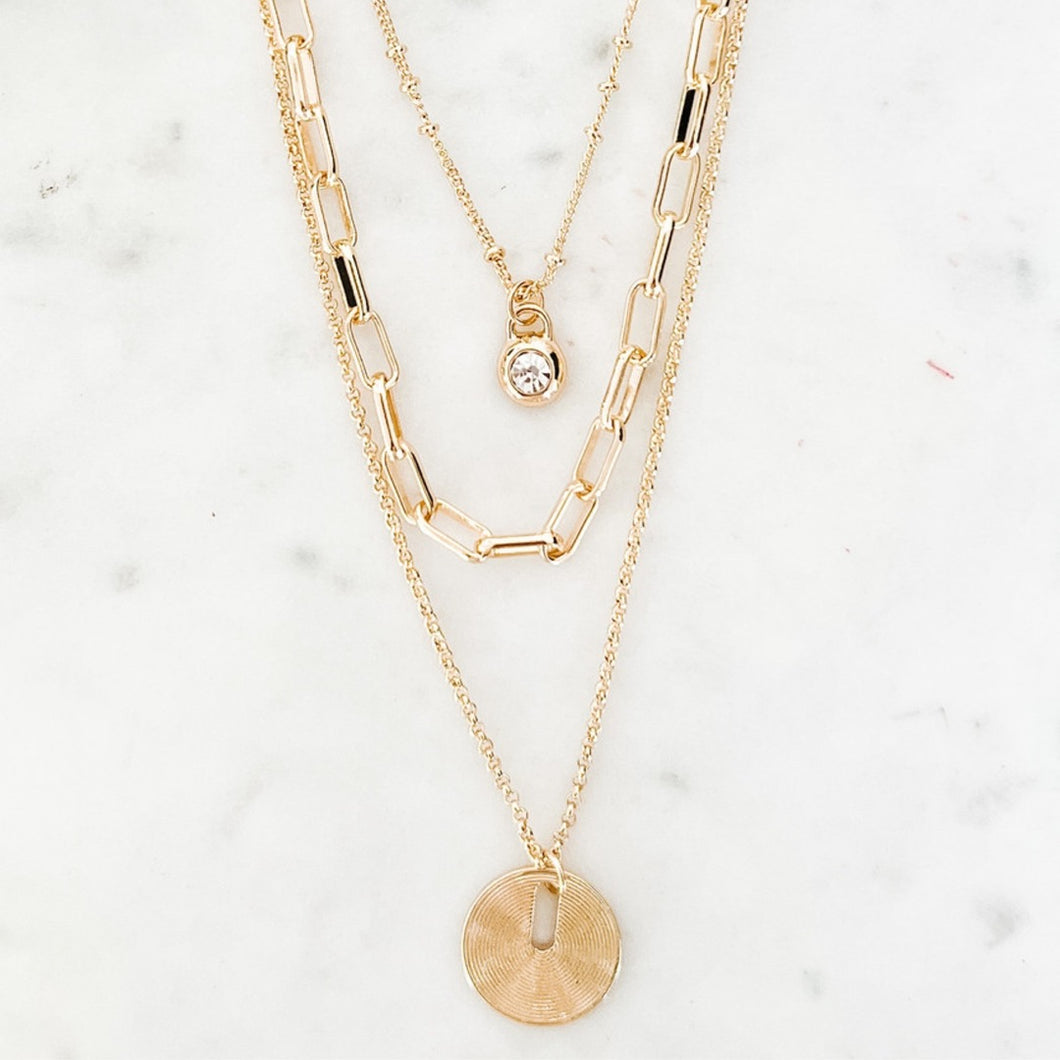 Multi Layered Necklace | Gold