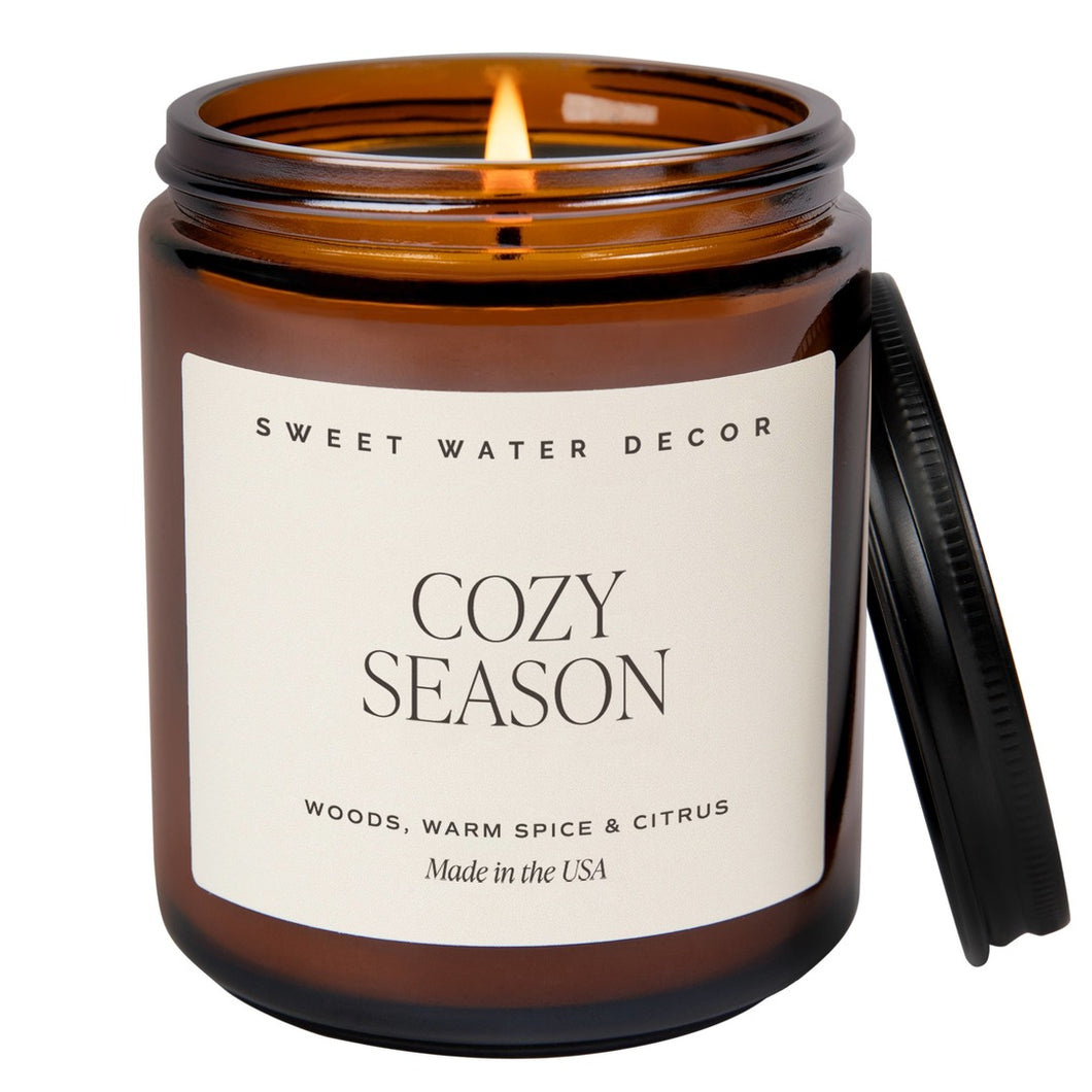 Sweet Water Decor - *NEW* Cozy Season 9 oz Soy Candle - Fall Home Decor & Gifts