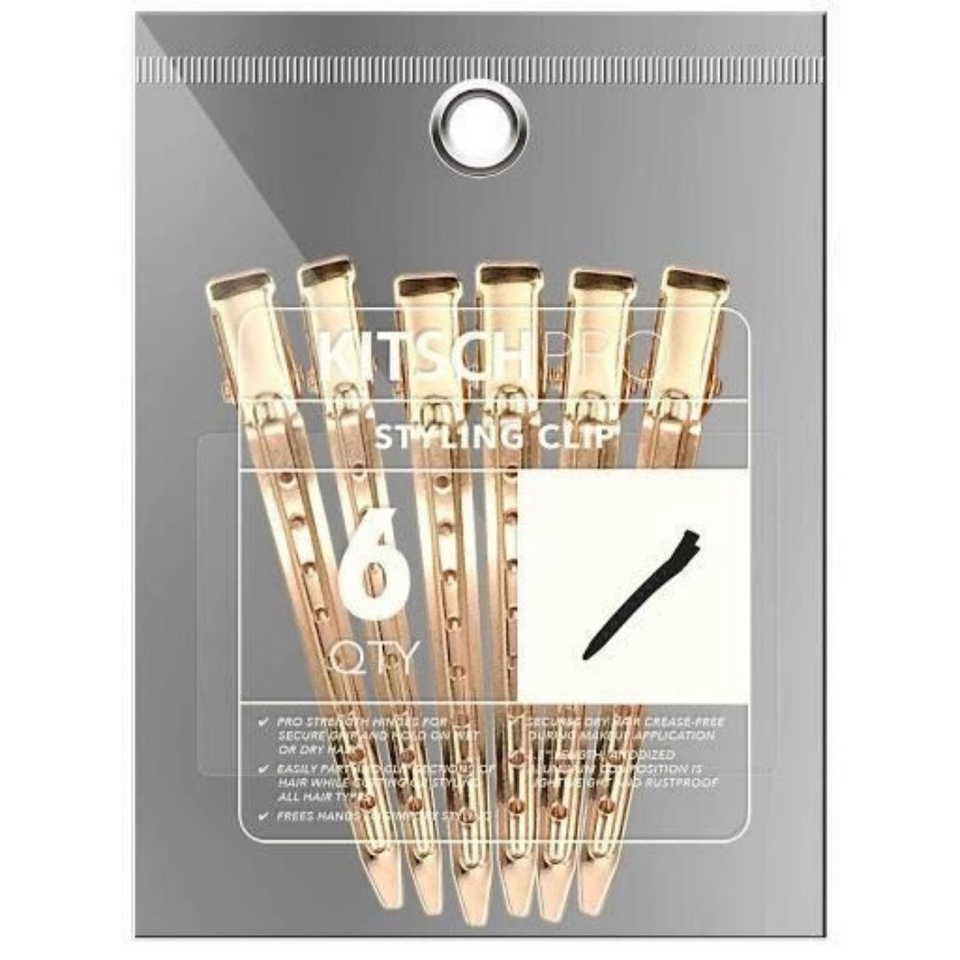 Kitsch | Rose Gold Styling Clip | 6PC