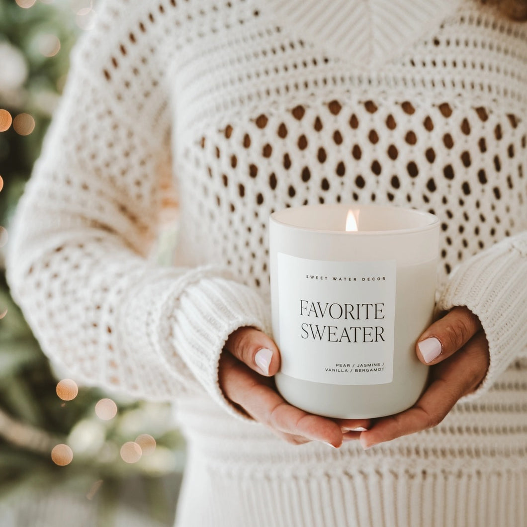 Soy Candle | Favorite Sweater | 15oz