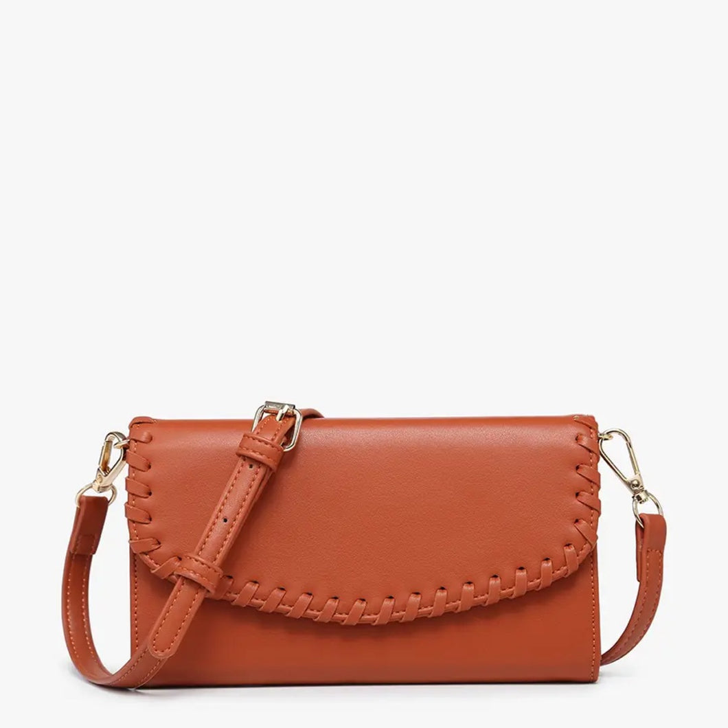 Kyle Whipstitch Crossbody/Wallet | Ginger