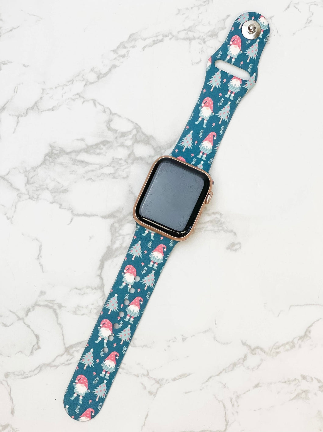 Silicone Smart Watch Band | Holiday Gnomes