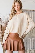 Load image into Gallery viewer, Soft Lightweight Oversized Sweater Top | Vanilla
