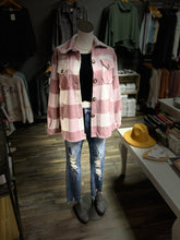 Load image into Gallery viewer, Plaid Button Up Shacket | Mauve

