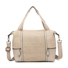 Load image into Gallery viewer, Natural | Charlie Woven Boston Satchel
