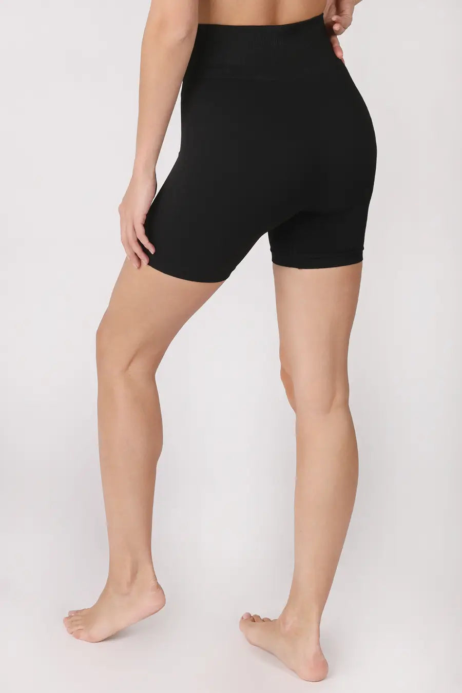 Jersey Highwaist Shorts | Black