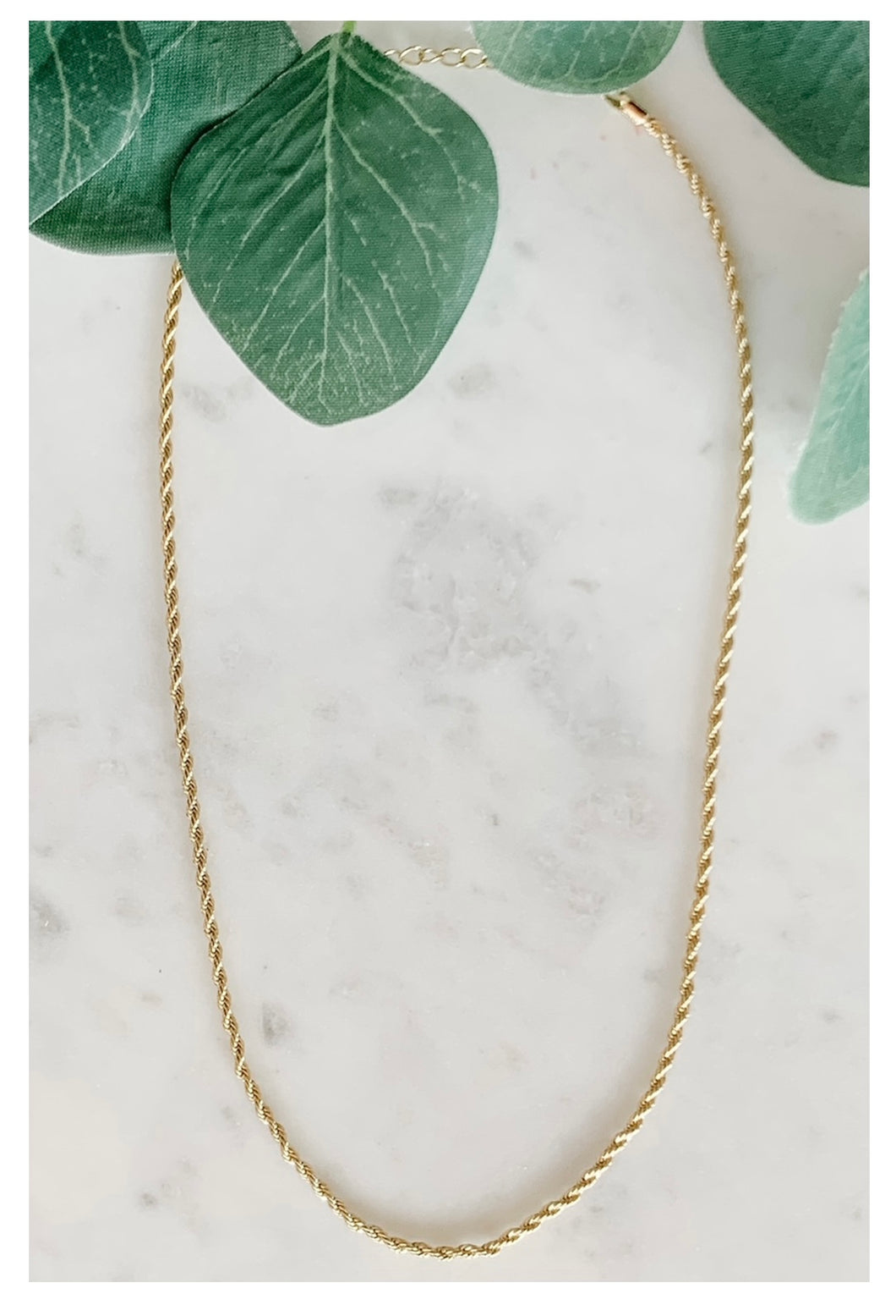 Twist Chain Necklace | Gold