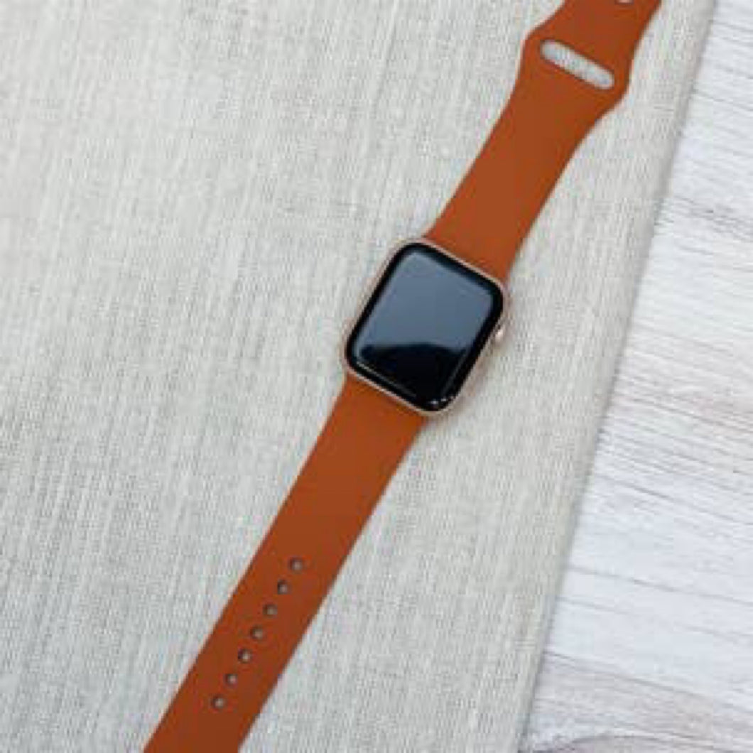 Silicone Smart Watch Band | Cognac