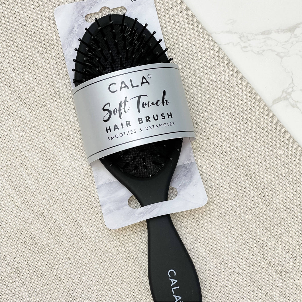 Soft Touch Oval Hair Brush | Black